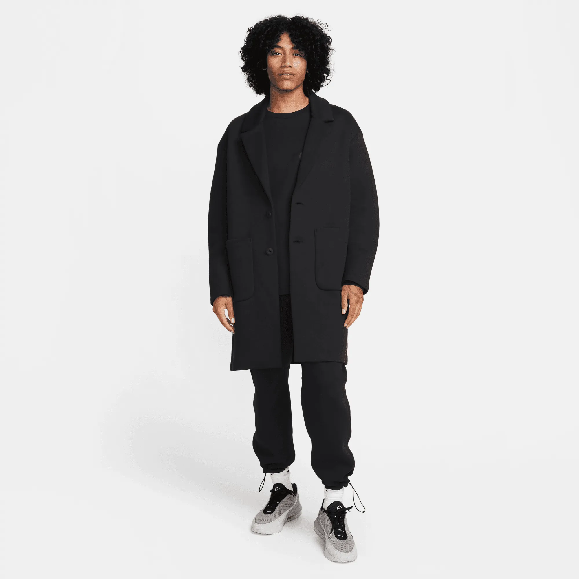 Nike Sportswear Tech Fleece Reimagined Black Trench Coat