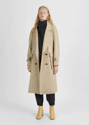 Oversized Cotton Trench Coat