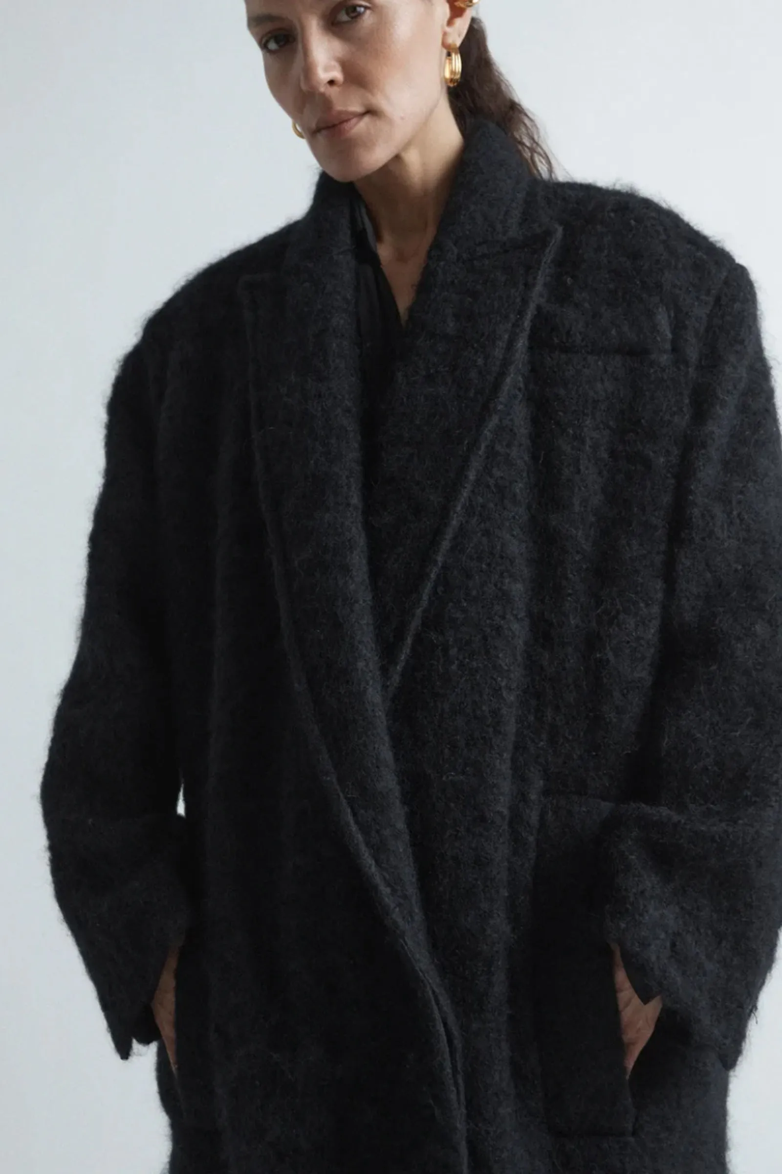 Oversized Mohair And Wool-blend Overcoat