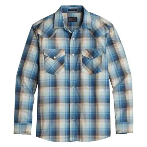 Pendleton | Blue/Brown Plaid Frontier Shirt