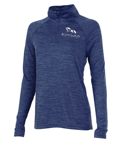 Performance Pull Over | Quarter Zip | 100% Polyester | Blue