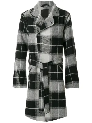 Plaid Coat Grey