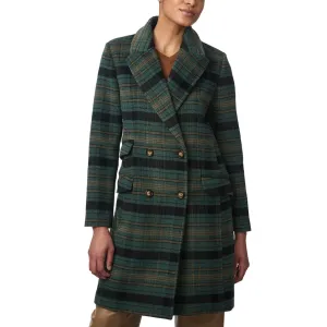 Plaid Wool Coat  Green Plaid