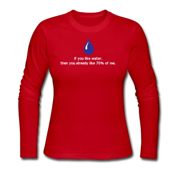 "If You Like Water" - Women's Long Sleeve T-Shirt