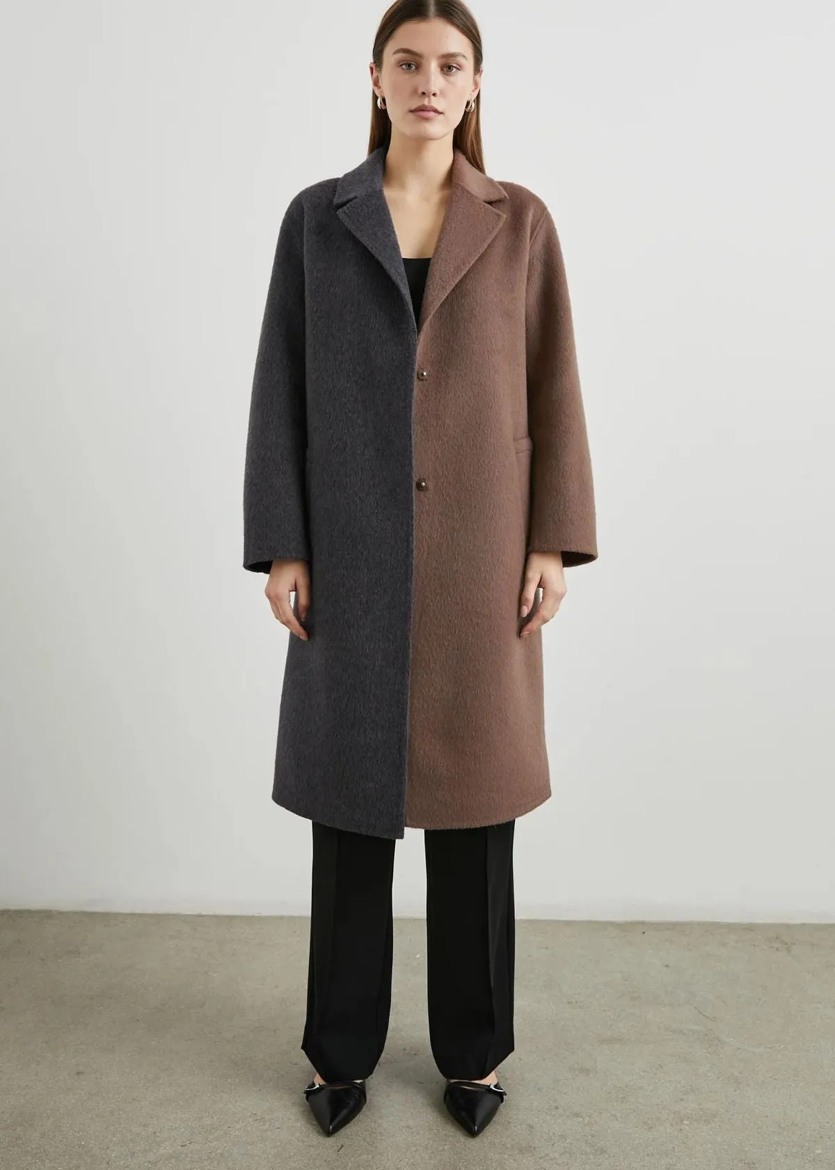 RAILS Lore Coat - Charcoal Mink Mix