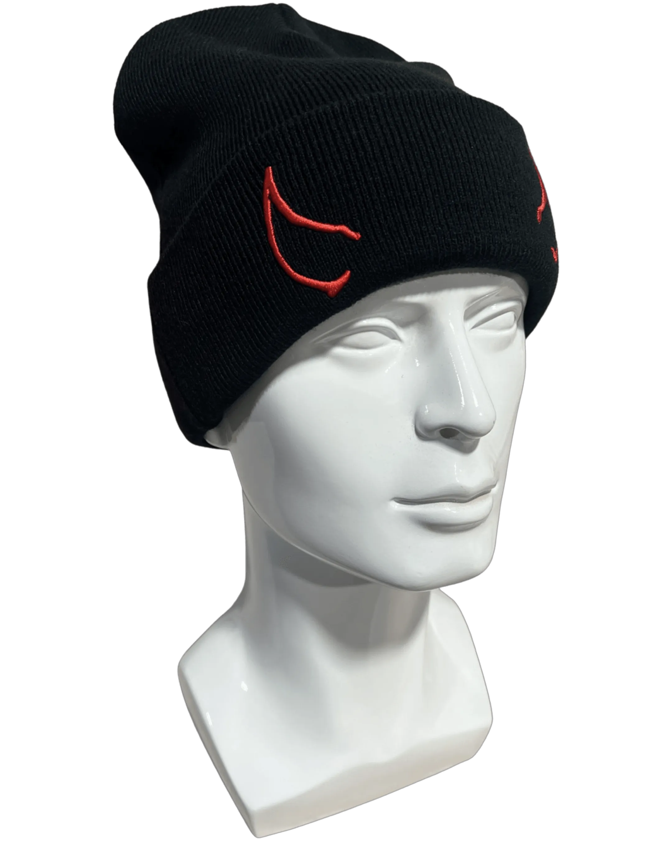 Red Horned Beanie