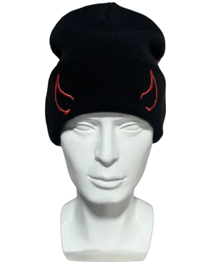 Red Horned Beanie