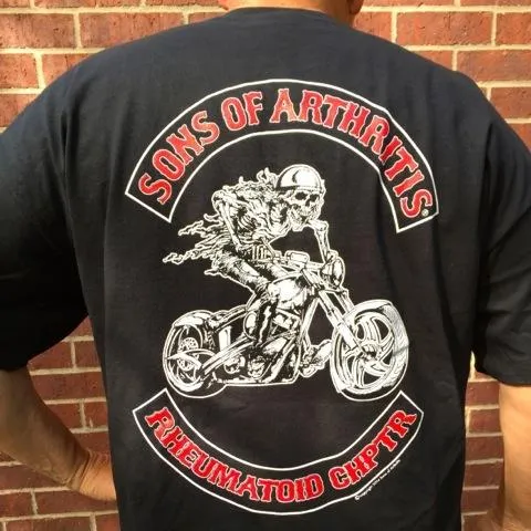 Rheumatoid Chapter Short Sleeve Biker T-Shirt