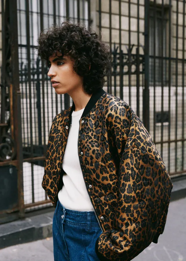 RITA BOMBER JACKET (LEOPARD)