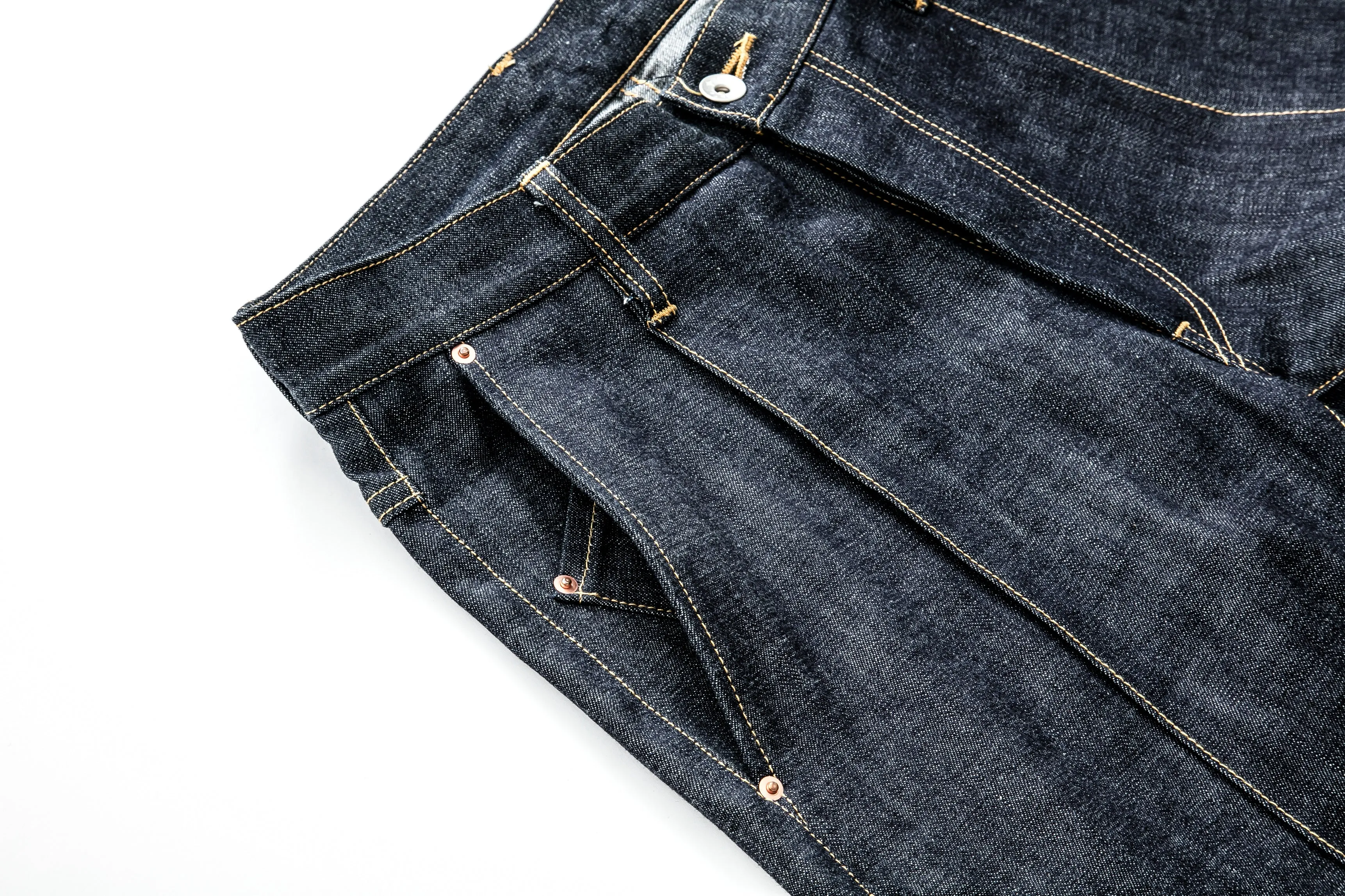 Robot-Boro Denim Slacks - Indigo