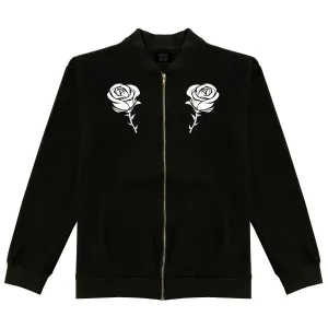 Rose Flower Double Sided Bomber Jacket