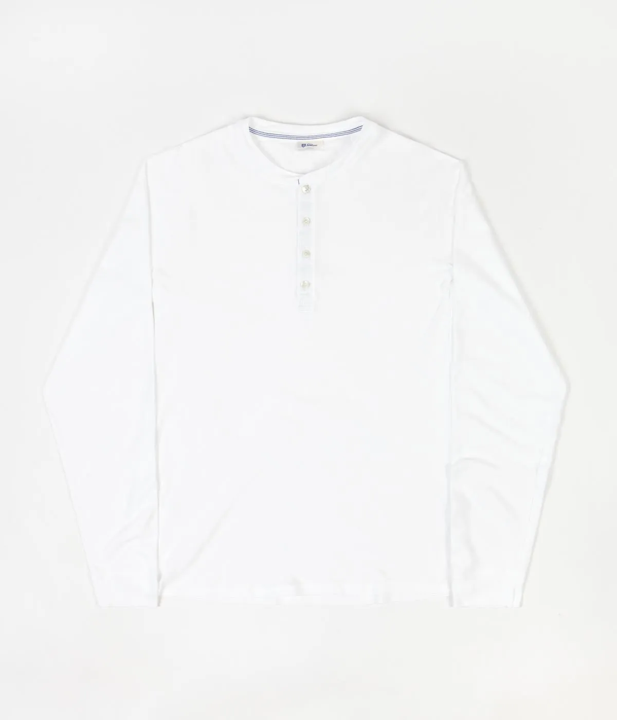 Schiesser Karl-Heinz Henley Long Sleeve T-Shirt - White