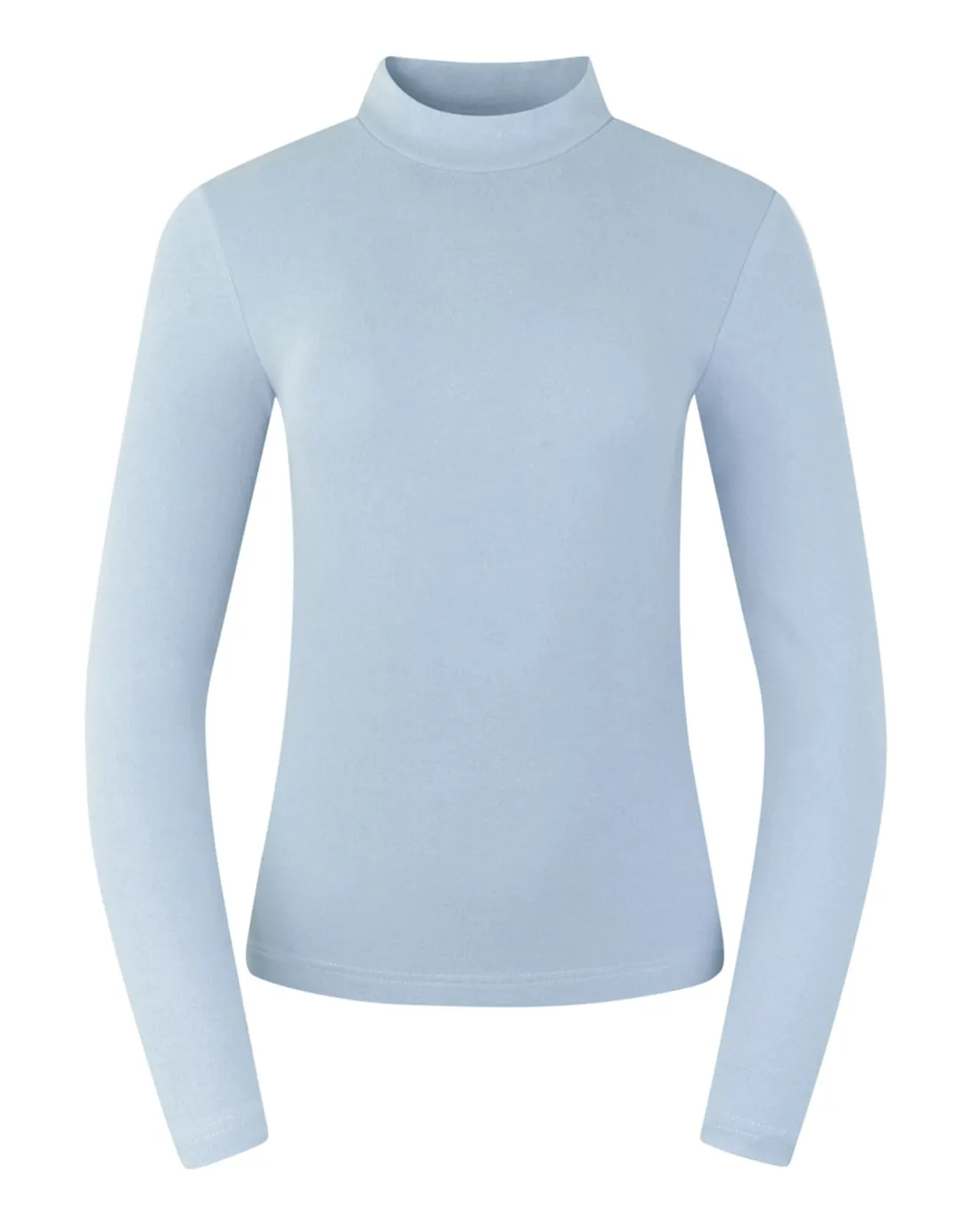 SIZE XL - PURE GOLF Olwen Mock neck Winter Top 502 Powder Blue