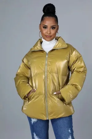 Still Hot Yellow Bomber Jacket