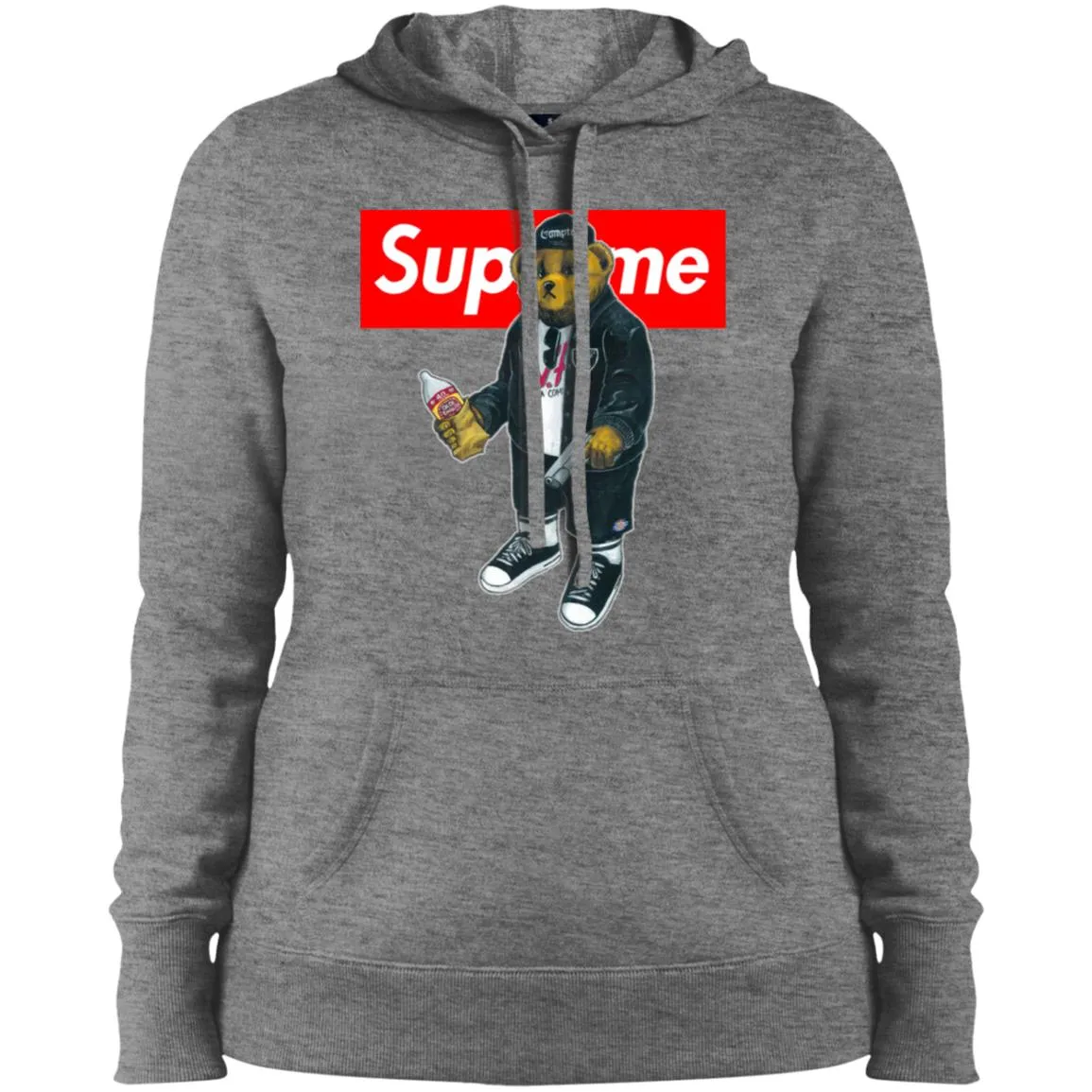 Supreme Bear Guns T-shirt Women Hooded Sweatshirt