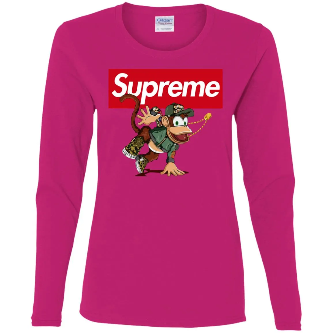 Supreme Monkey T-shirt Women Long Sleeve Shirt