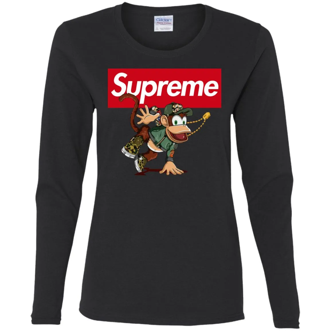 Supreme Monkey T-shirt Women Long Sleeve Shirt