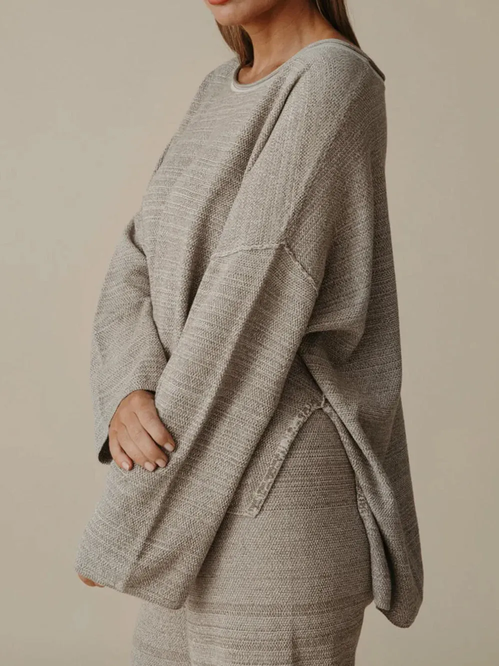 TALAMAYA RETREAT COTTON TWIST PULLOVER