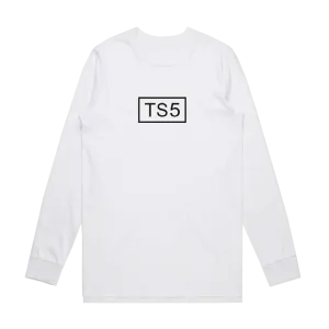 TS5 White Long Sleeve T-Shirt