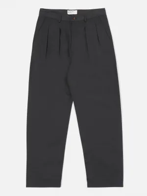 Universal Works, Double Pleat Pant, Black Twill