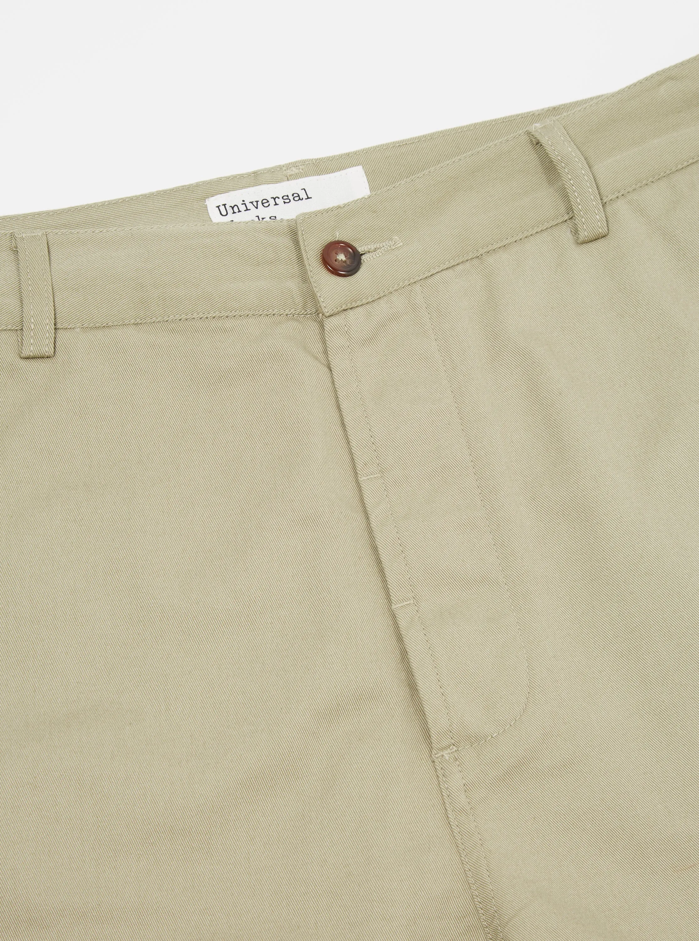 Universal Works Military Chino in Stone Twill