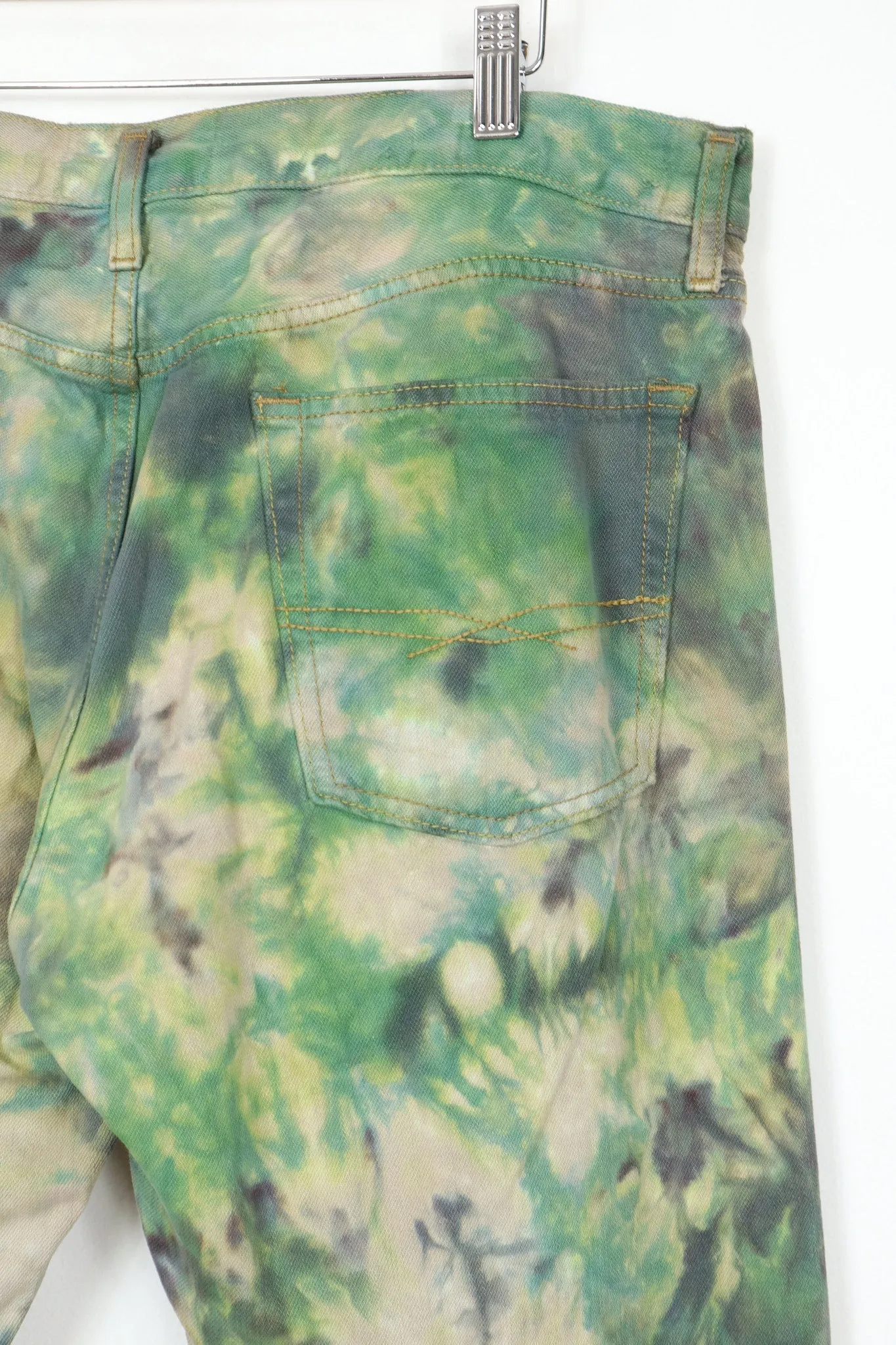 Vintage Reworked Camo Dyed Relaxed Straight Fit Jeans