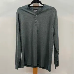 Weatherproof Men's Size L Charcoal Solid Long Sleeve Shirt