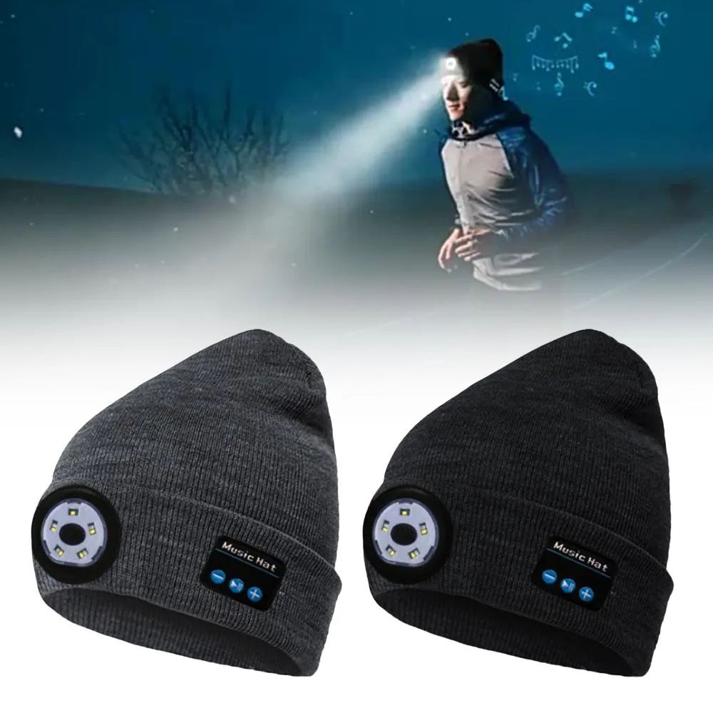 Wireless Bluetooth LED Hat with Music Speakers