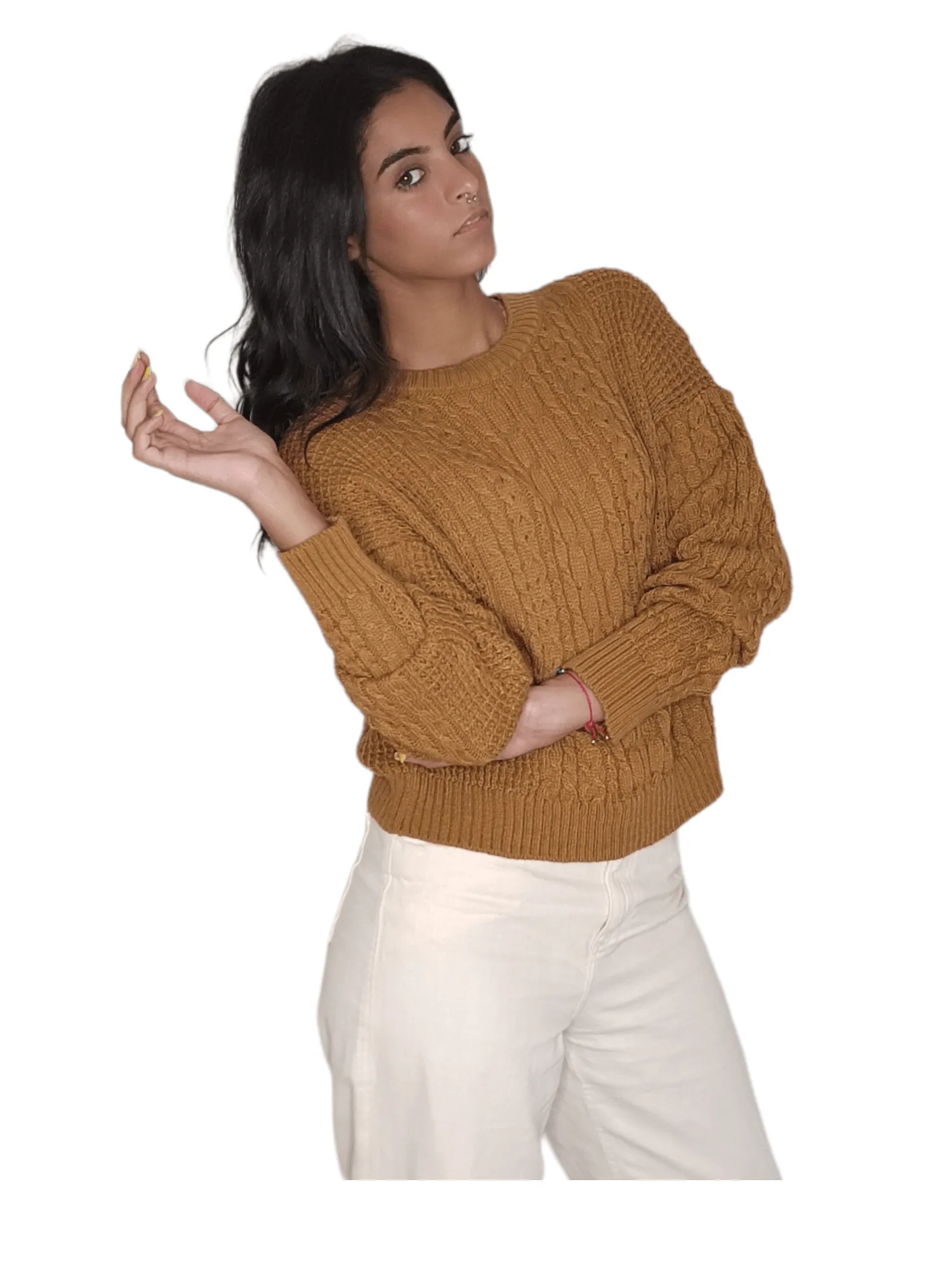 Women Knitwear Pullover - Dark Mustard