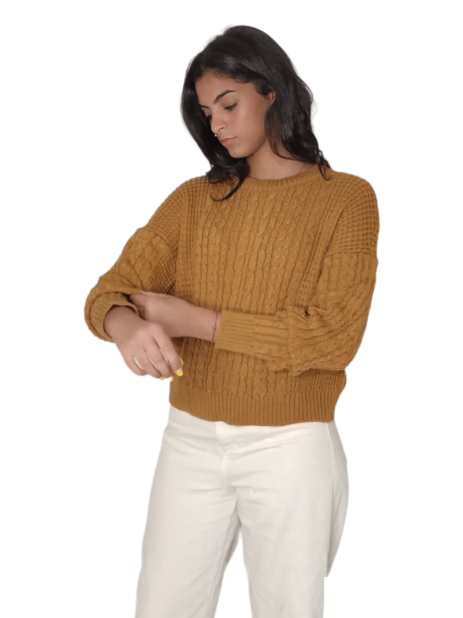 Women Knitwear Pullover - Dark Mustard