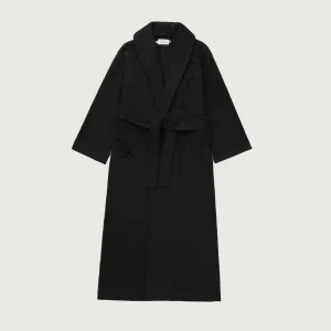 Womens Robe Coat - Black